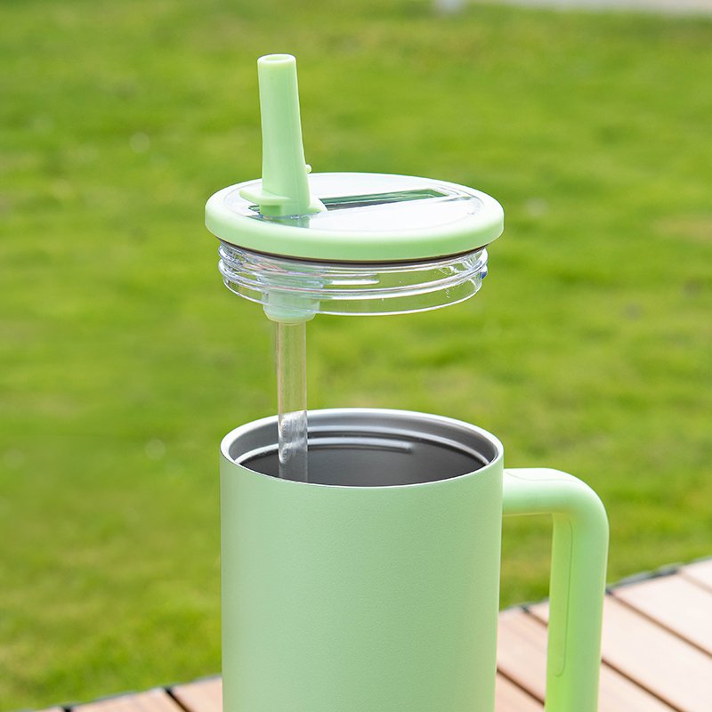 NEW 40oz Mug Customized Logo Tumbler Double Wall 304 Stainless Steel Mug With Handle Travel Mug Thermal Cup In Stock