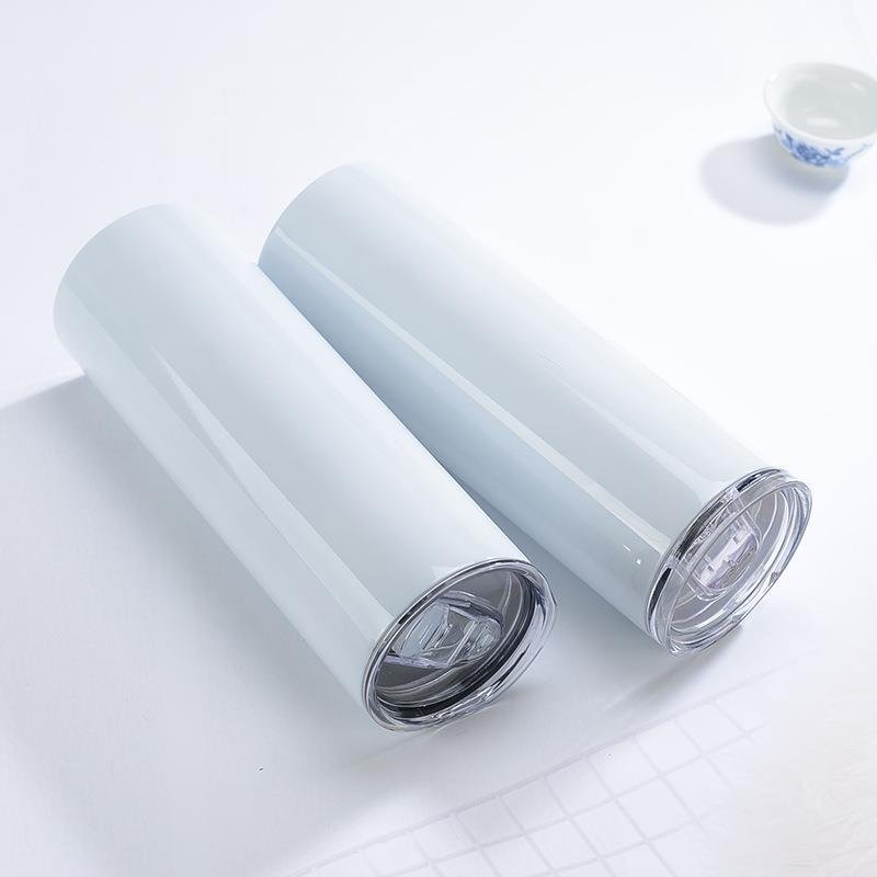 20oz Sublimation Tumblers Straight Insulated White Water Cups Tea blank sublimation tumbler Wine Tumbler Mug Bulk