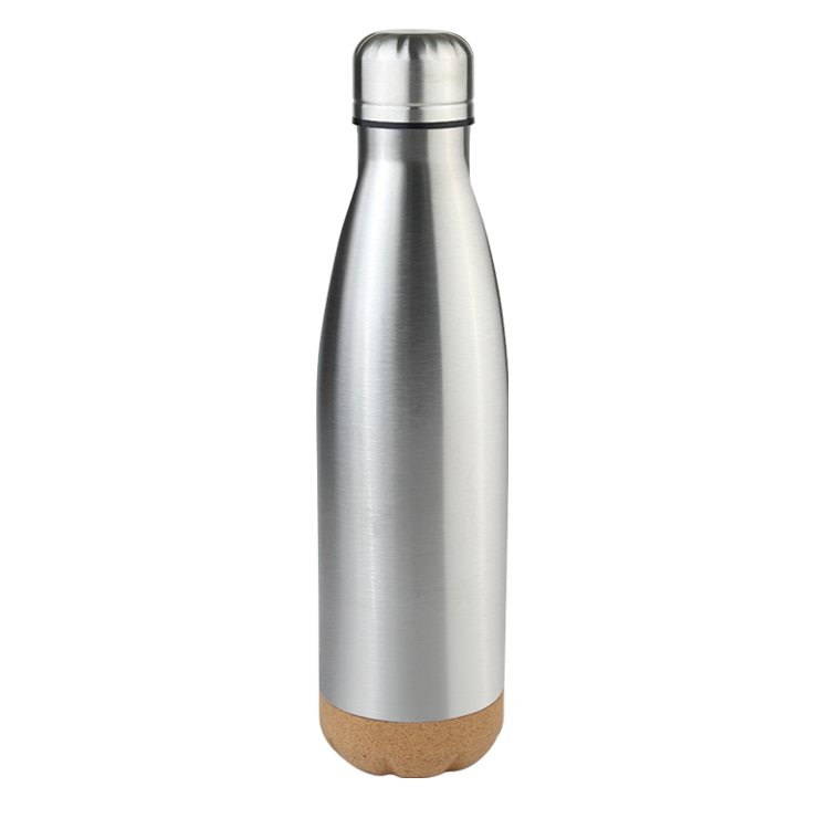 Prostar Cola Shaped Double Wall Vacuum Bottle Steel Cork Based Stainless Steel Thermos Bottle High Grade Drinking Bottle