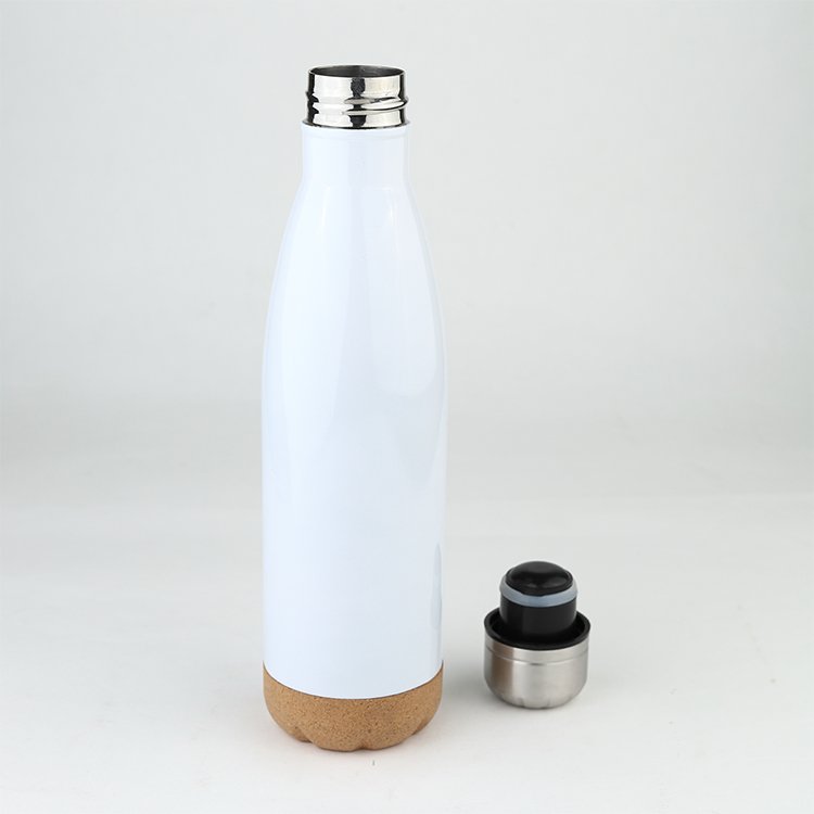 Prostar Cola Shaped Double Wall Vacuum Bottle Steel Cork Based Stainless Steel Thermos Bottle High Grade Drinking Bottle