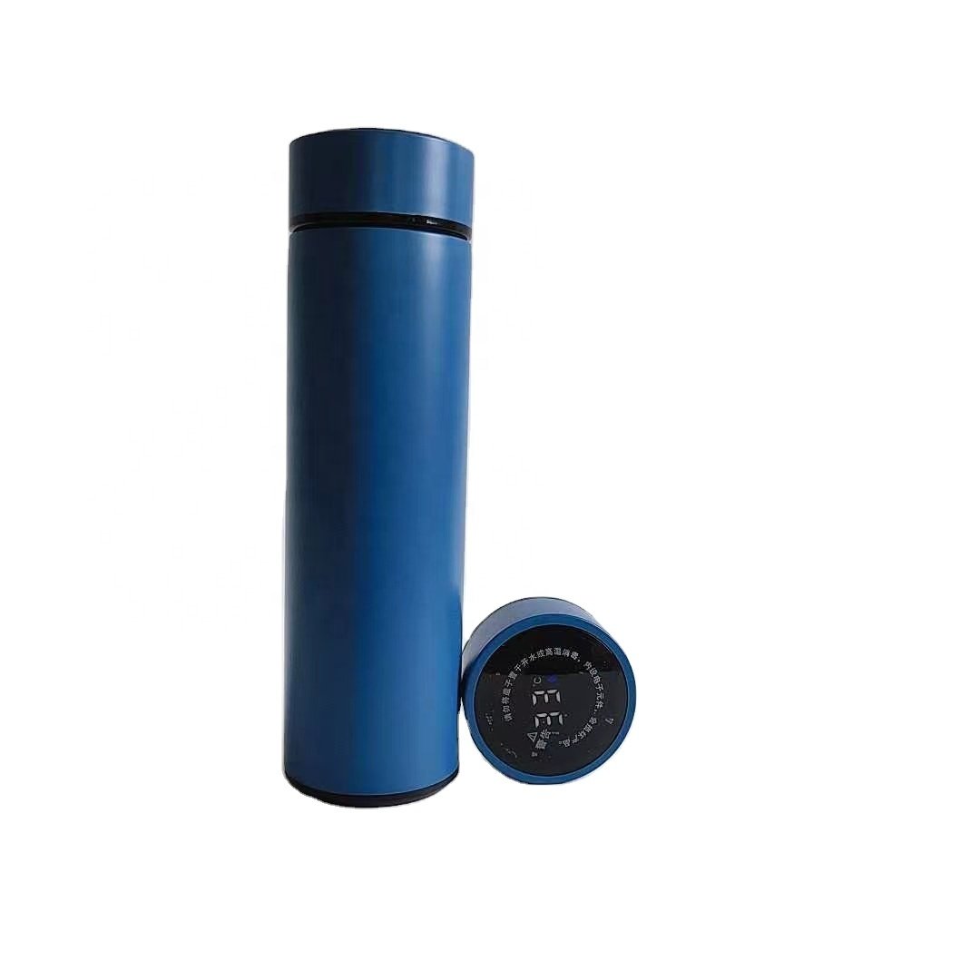 Customized Stainless Steel Smart Vacuum Thermos Cup Glitter Rose Gold Sublimation Digital Water Bottle Design Back School