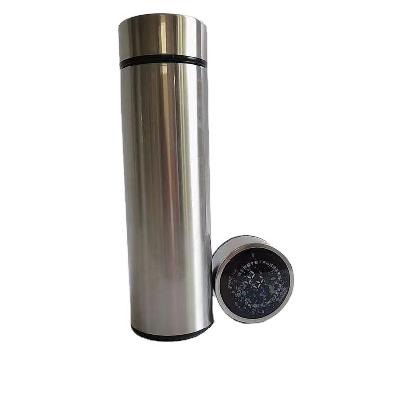 Customized Stainless Steel Smart Vacuum Thermos Cup Glitter Rose Gold Sublimation Digital Water Bottle Design Back School