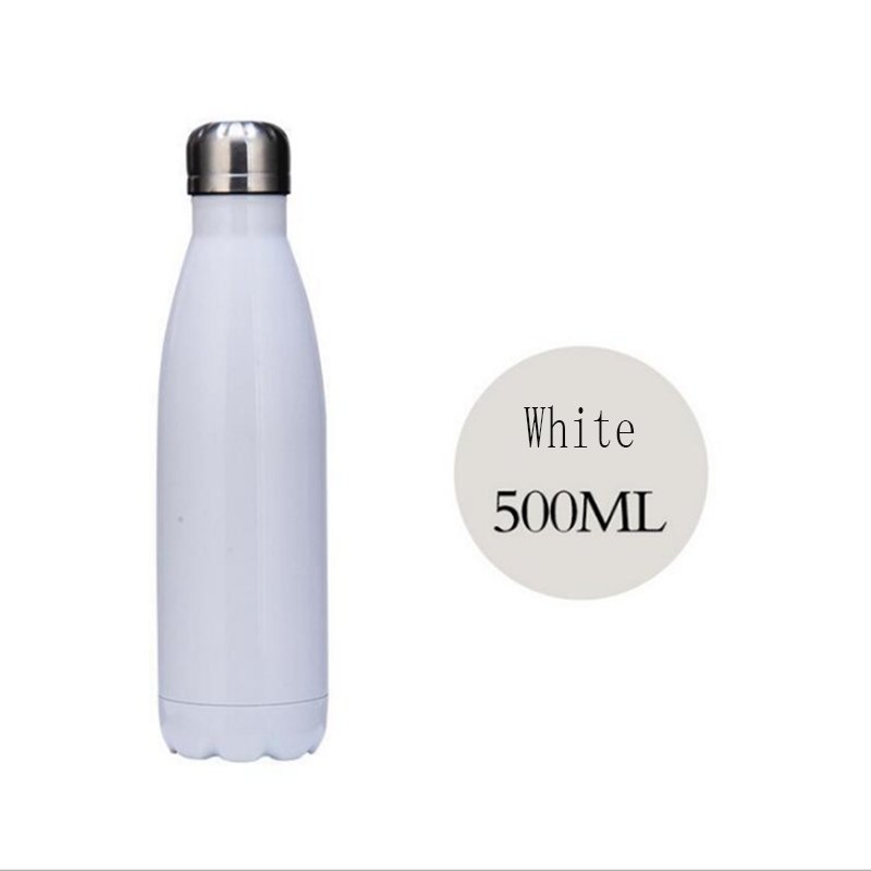 500ml Custom Logo Color Double Wall Stainless Steel Vacuum Insulated Cola Shape Thermal Water Bottle