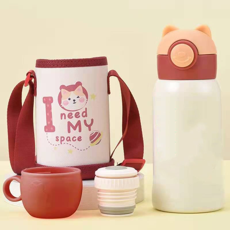 316 Stainless Steel Children Smart Thermos Cup Kids Cartoon Warmer Bottle Temperature Display Water Bottle