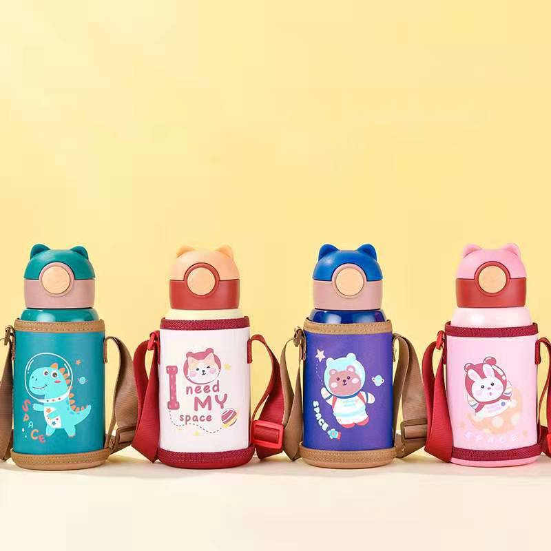 316 Stainless Steel Children Smart Thermos Cup Kids Cartoon Warmer Bottle Temperature Display Water Bottle