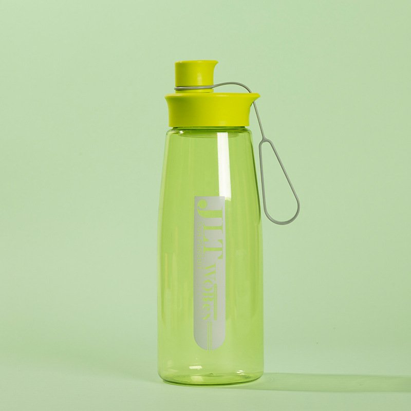 hard-sided plastic premium filtering water bottle plastic water bottle green plastic water bottle