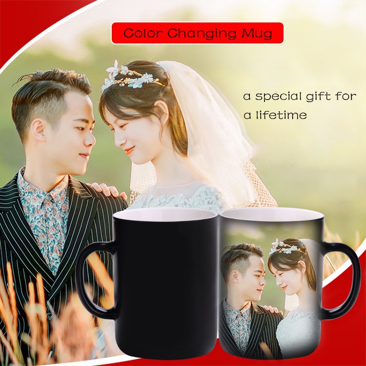 Promotional Heat Sensitive Magic Coffee Mug for Fathers Day Gift Ceramic Magic Mugs