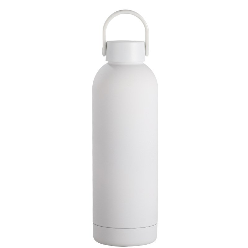 Yingkun Custom Logo Stainless Steel Vacuum Flask with Silicone Handle Hot Drinking Accessory Sports Water Bottle