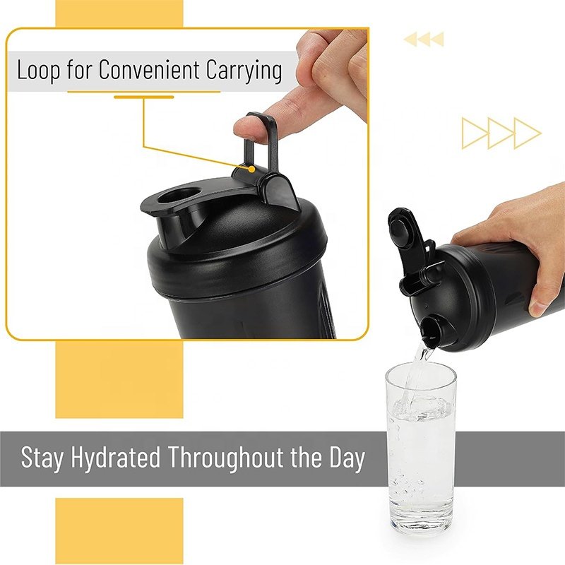High Quality eco friendly fitness gym protein shaker cup water bottle sublimation insulated stainless steel water bottle