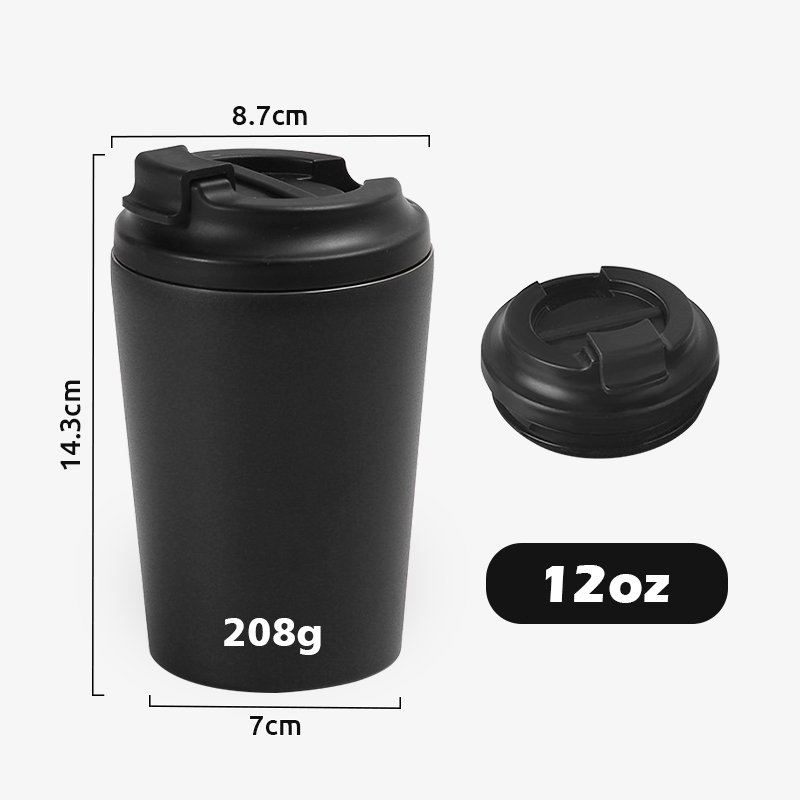 Custom Logo 304 stainless steel gift Thermo cup creative simple car business vacuum 360ml coffee cup portable travel coffee mug