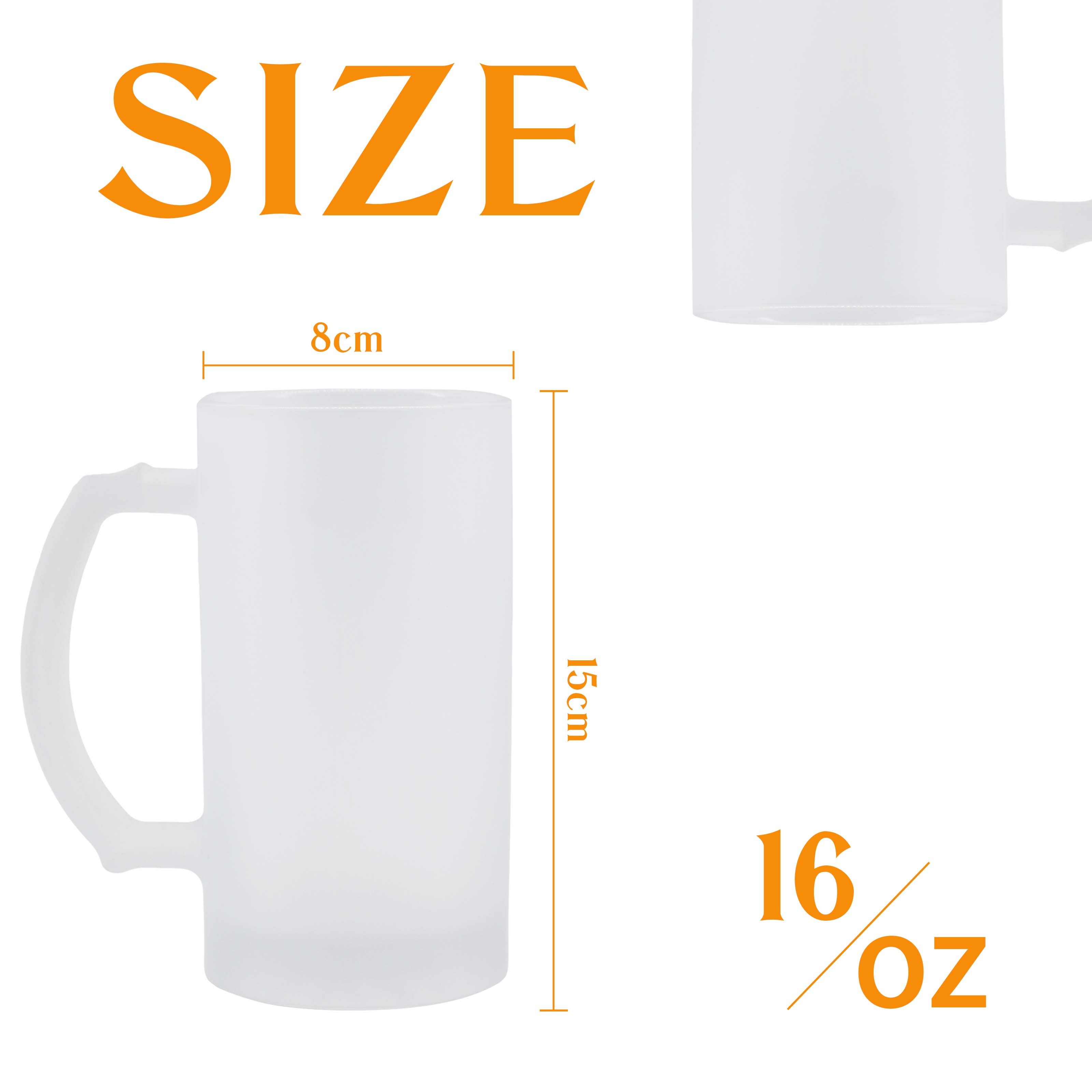 New Products 16oz Funny Chunky Travel Frosted Sublimation Blank Beer Stein Mugs Glass Mug Cup Custom with Handle