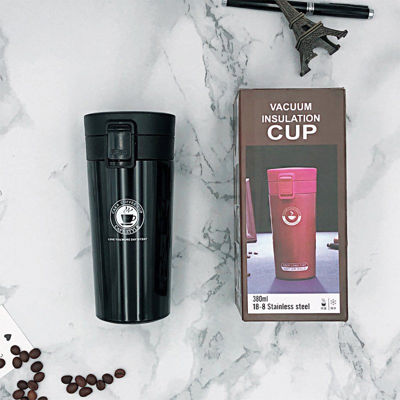 Custom print logo 500ml life double walled vaccum insulated stainless steel thermos cup coffee mug water bottle