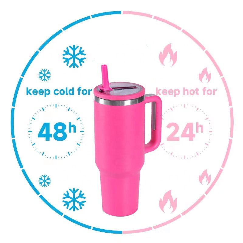 Unique design hot selling travel 40oz tumblers double wall insulated no spill hydro vacuum flask with foldable straw lid