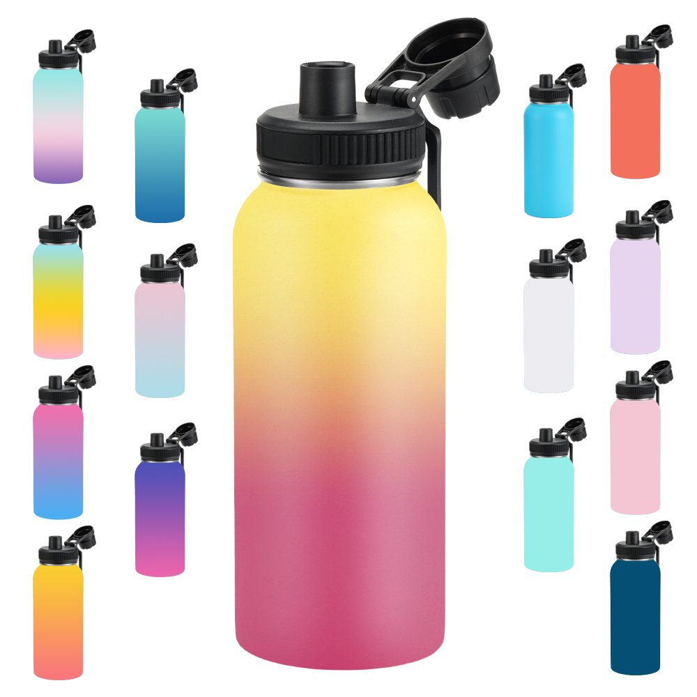 32oz Customize SS18/8 Vacuum Insulated Stainless Steel Sports Water Bottle with straw