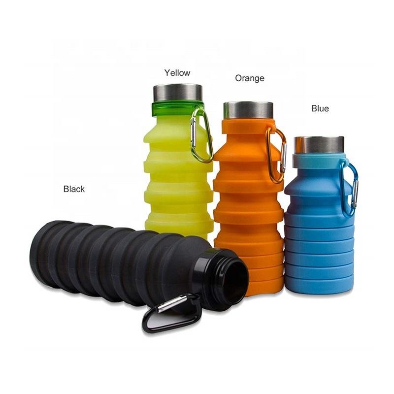 LegenDay Lightweight Portable Silicone Travel Water Bottles Jug Reusable Flexible Collapsible Foldable Water Bottle