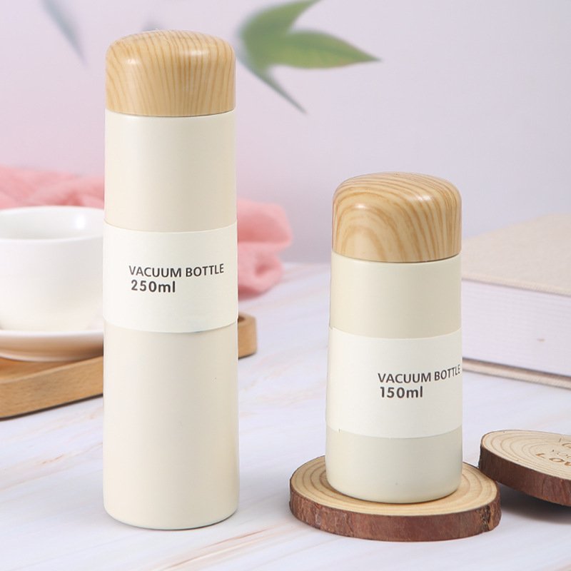 Portable BPA Free Small Pocket Coffee Cup Kids Thermos 250ml Double Wall Stainless Steel Vacuum Insulated Water Bottle