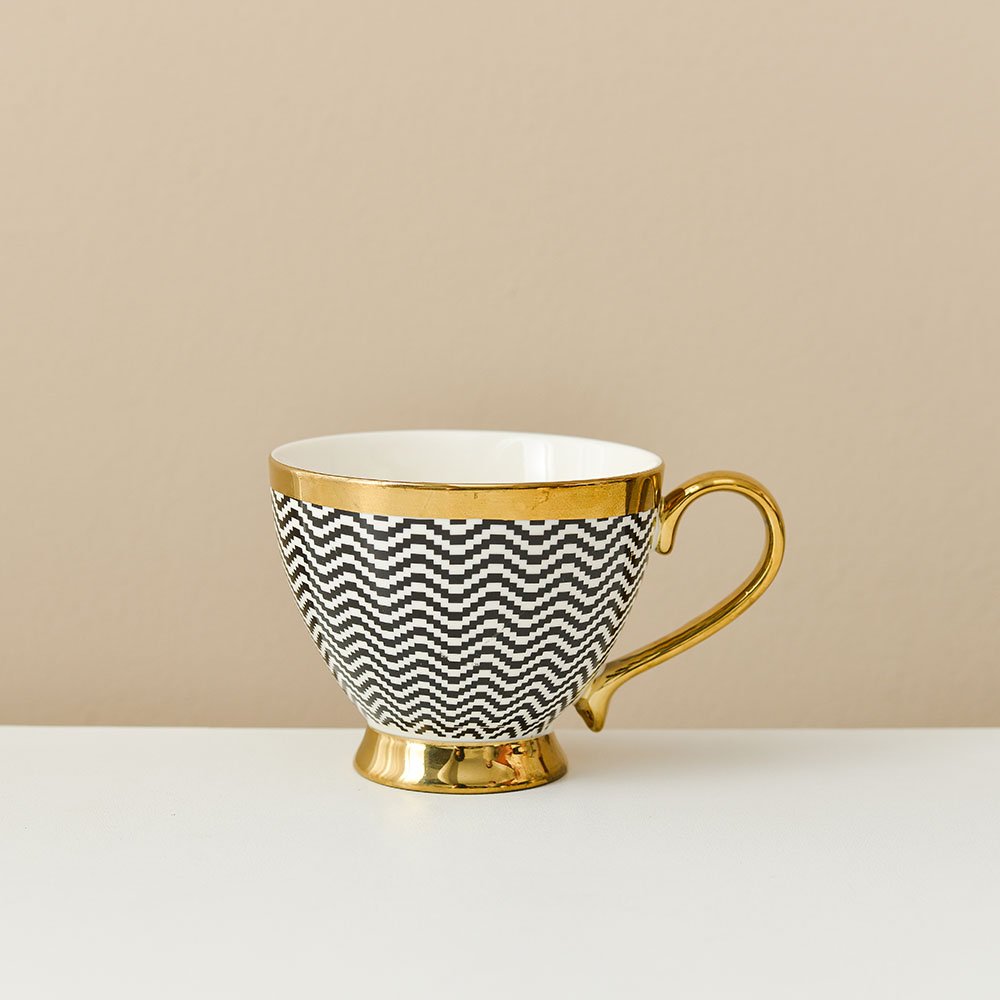 high quality Luxury gold customer design new bone china coffee mug tea mug