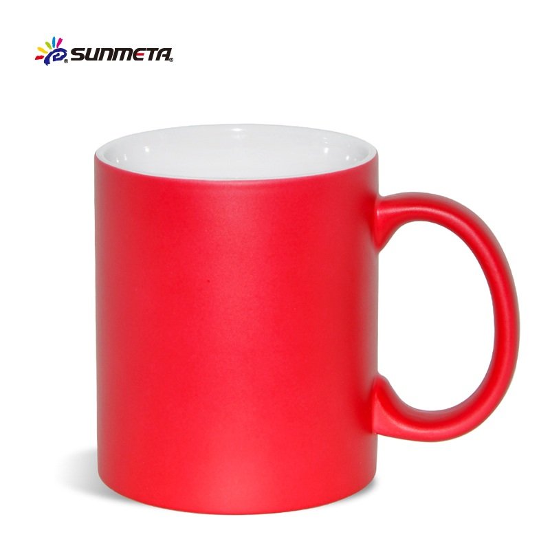 Sunmeta wholesale sublimation blank 11oz ceramic magic coffee mugs for sublimation magic cups factory