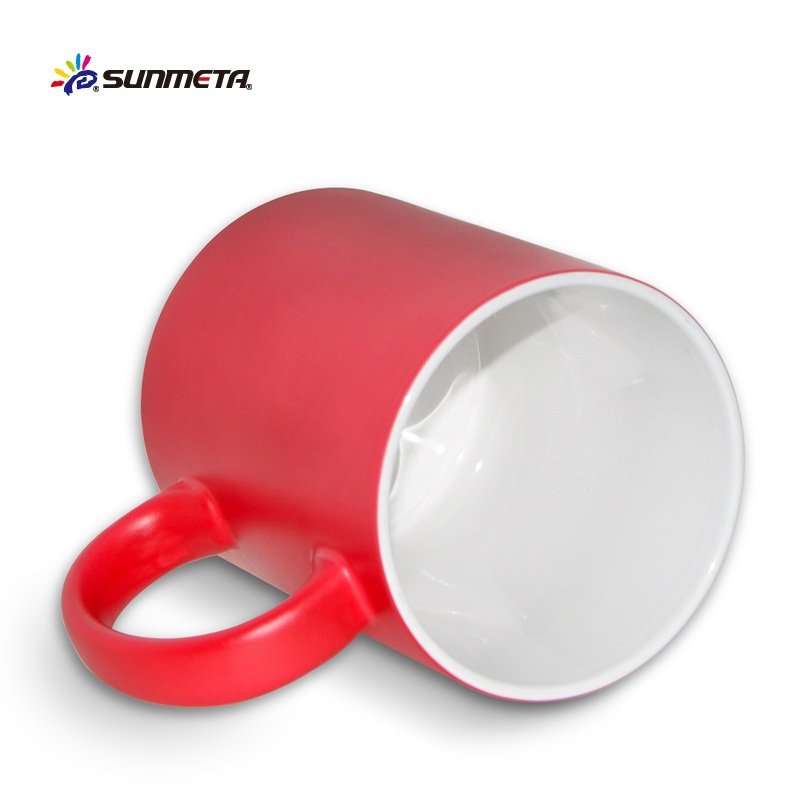 Sunmeta wholesale sublimation blank 11oz ceramic magic coffee mugs for sublimation magic cups factory