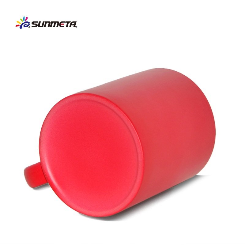 Sunmeta wholesale sublimation blank 11oz ceramic magic coffee mugs for sublimation magic cups factory
