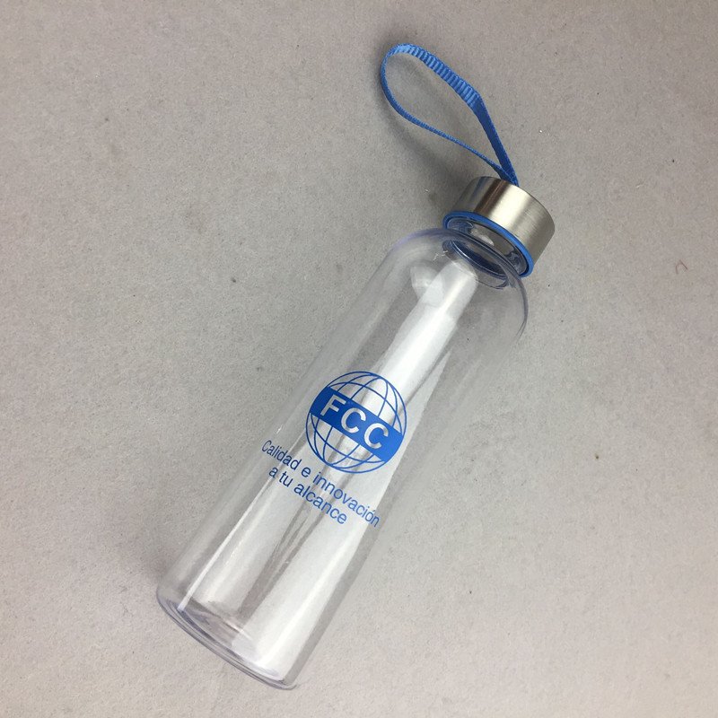 Wholesale Cheap Clear 350ml Mini Tritan Bottles Portable Plastic Cute Water Bottle for Drinks with Metal Lid with Logo