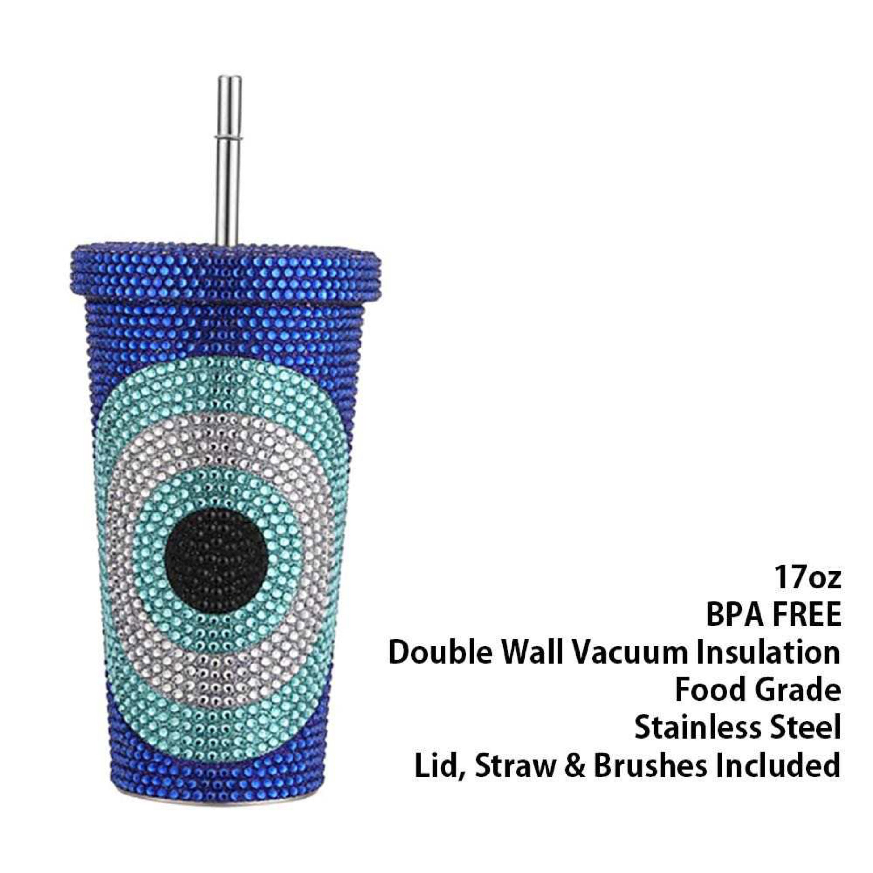 Bling Rhinestone Diamond 40oz Cup Glitter Water Bottle with Lid Stainless Steel Vacuum Thermal Straw vacuum tumbler