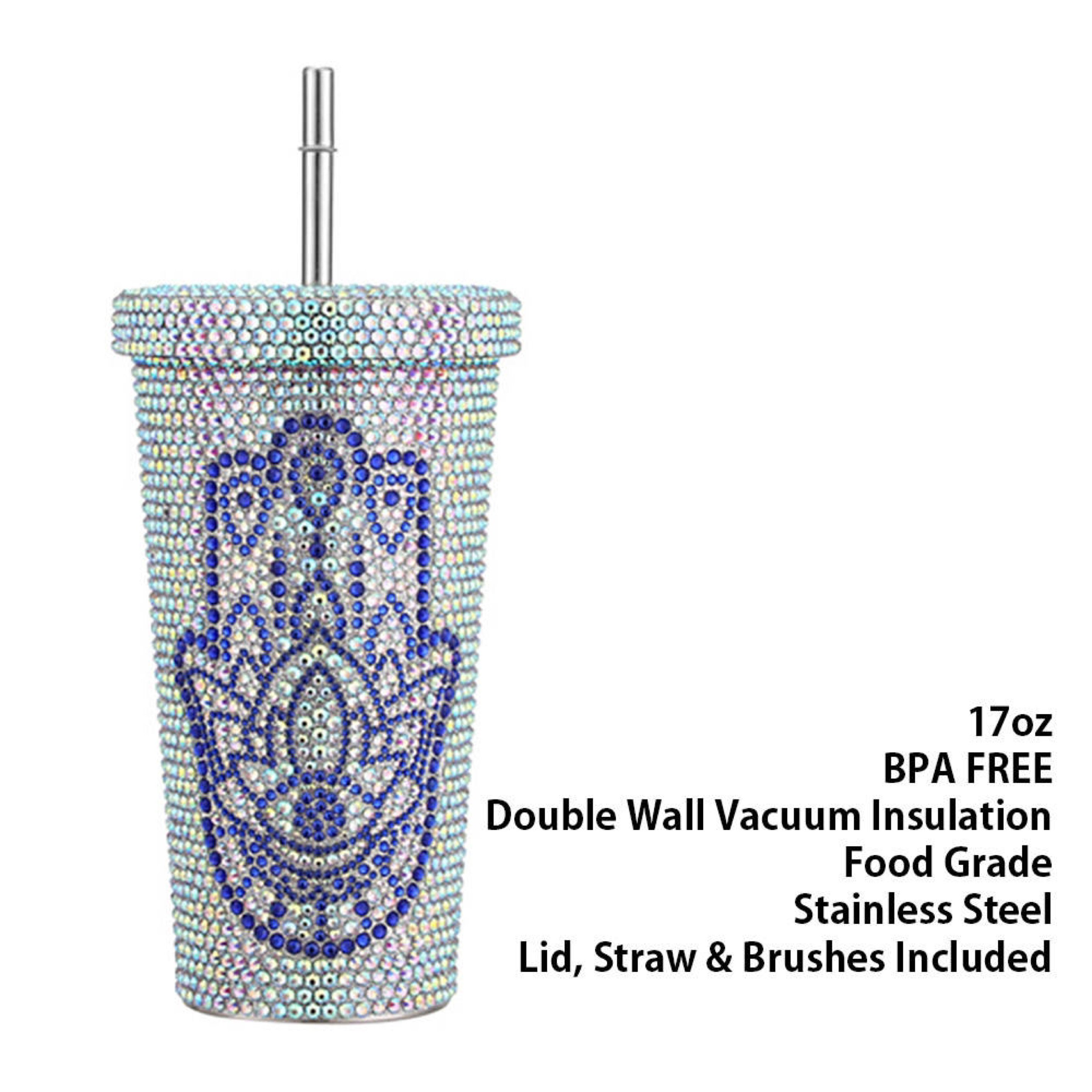 Bling Rhinestone Diamond 40oz Cup Glitter Water Bottle with Lid Stainless Steel Vacuum Thermal Straw vacuum tumbler