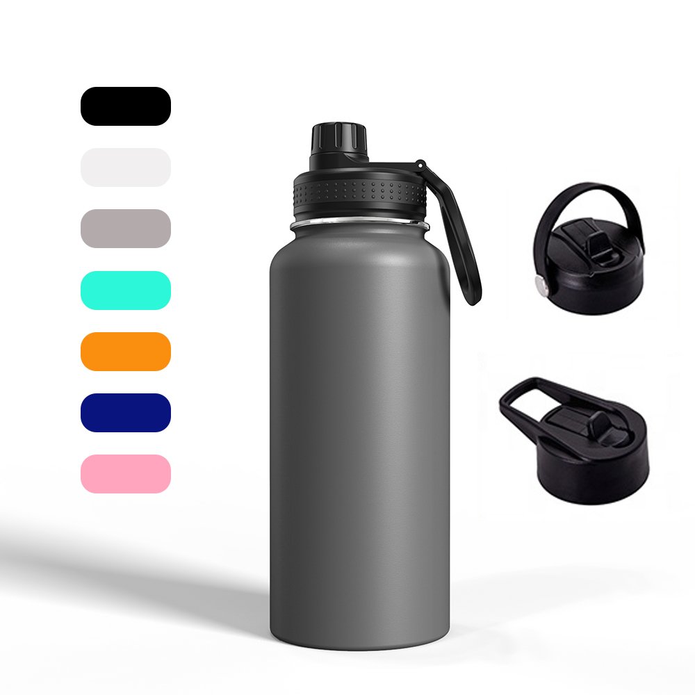 Custom 12oz 16oz 18oz 25oz 32oz 40oz 64oz steel bottle double wall vacuum flask insulated stainless steel water bottle