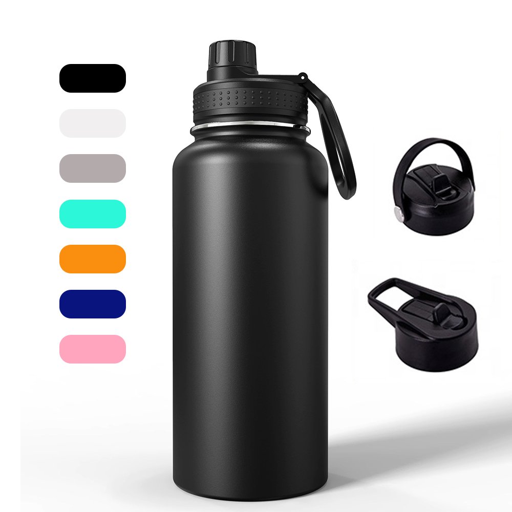 Custom 12oz 16oz 18oz 25oz 32oz 40oz 64oz steel bottle double wall vacuum flask insulated stainless steel water bottle