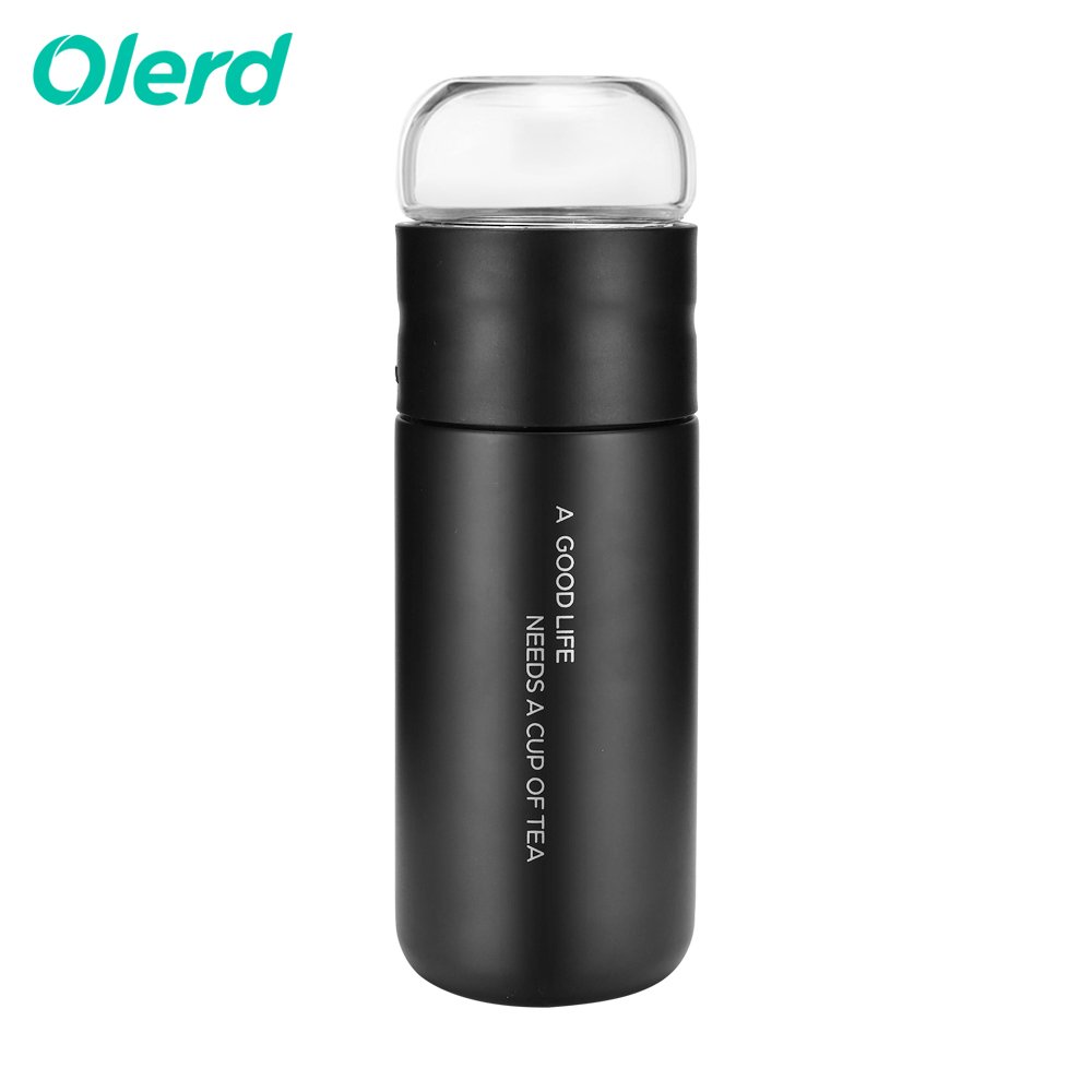 Wholesale Double Wall 300ml tea infuser water bottles stainless steel water bottle with Tea Infuser