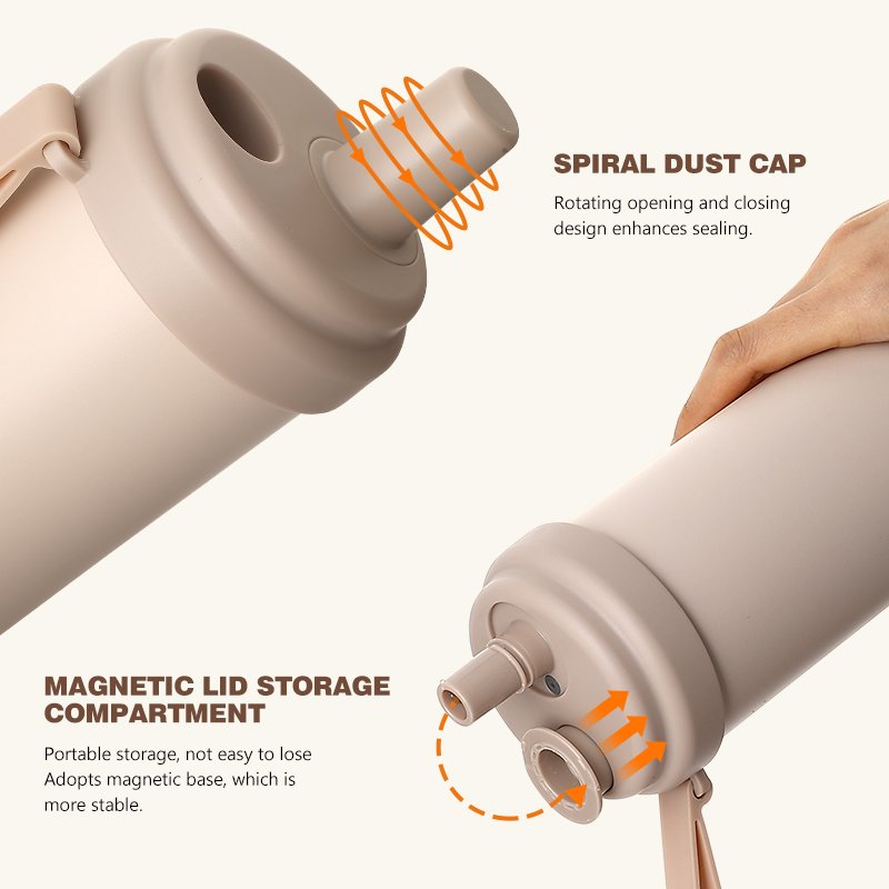 Customized Color Pearl Milk Tea Double Wall Stainless Steel thermal 18oz Vacuum Flask With Thick Straw