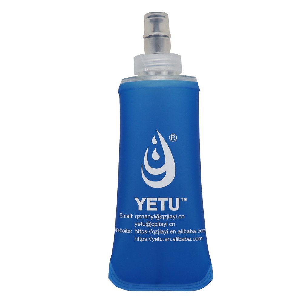250ml 8oz Hydration Soft Sport collapsible foldable TPU Water Bottle Soft flask