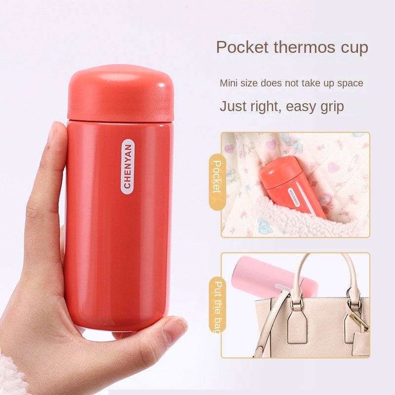 304 stainless steel fashionable small capacity insulated water cup outdoor gift cup compact mini convenient pocket cup