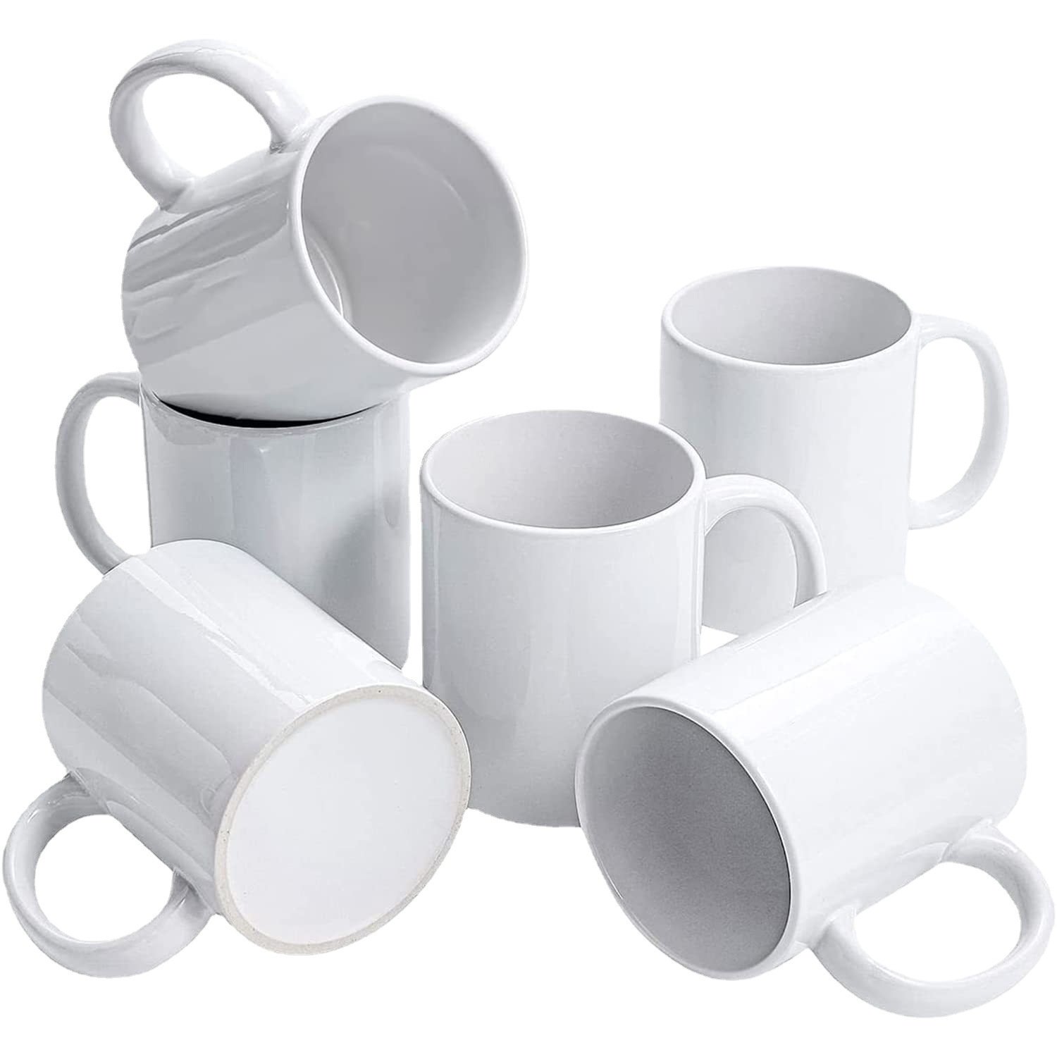 USA Warehouse RTS 11oz Sublimation White Ceramic Mug Sublimation Blank Ceramic Coffee Cup with Handle
