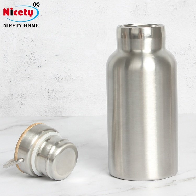 Nicety wholesale bento bamboo lid lunch box stainless steel insulated tiffin box with sport water bottle
