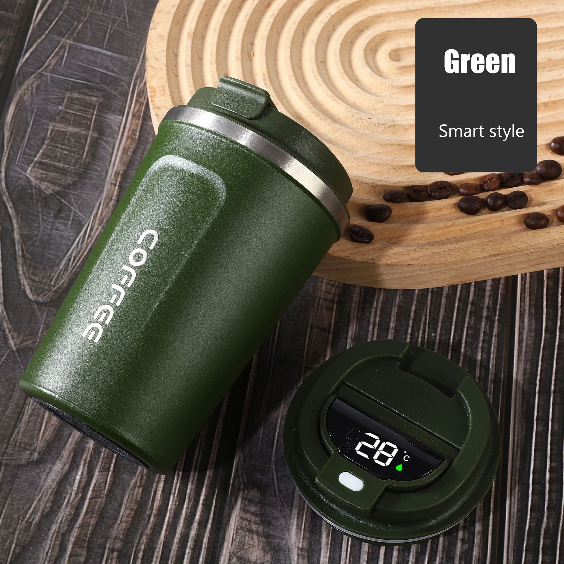 Leak-Proof Thermo Travel Thermal Vacuum Flask Insulated Cup Milk Tea Water Bottle 380/510ML Stainless Steel Coffee Mug