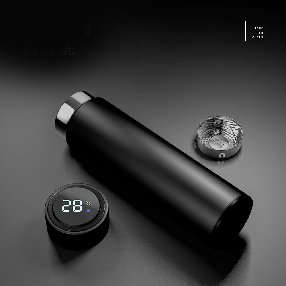 2020 hot led Temperature Display Double Walled 304 Stainless Steel Thermo Reminder To Drink Vacuum Flasks Smart Water Bottle