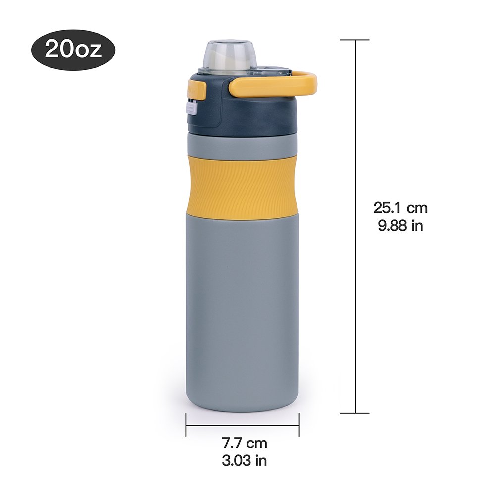 New Arrival 20 oz Water Bottle Silicone Non-slip Stainless Steel Wholesale Custom Logo Water Bottle
