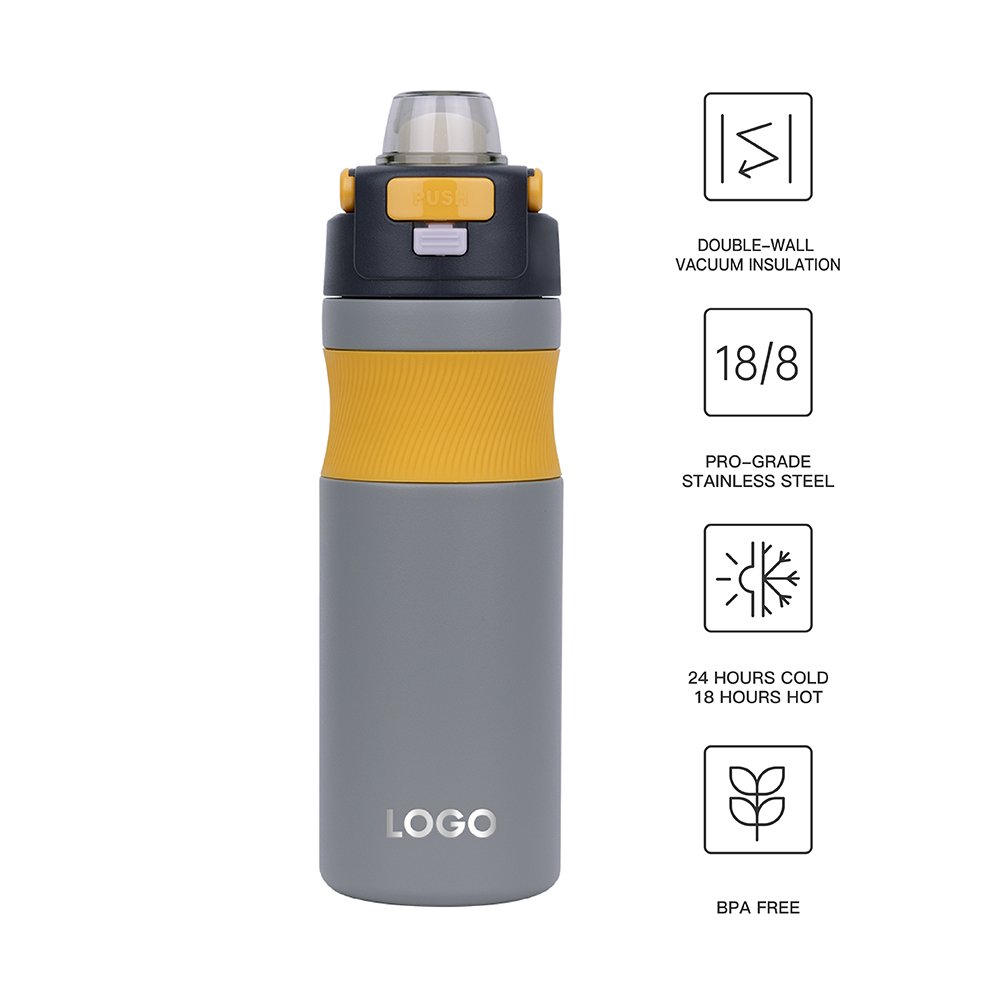 New Arrival 20 oz Water Bottle Silicone Non-slip Stainless Steel Wholesale Custom Logo Water Bottle