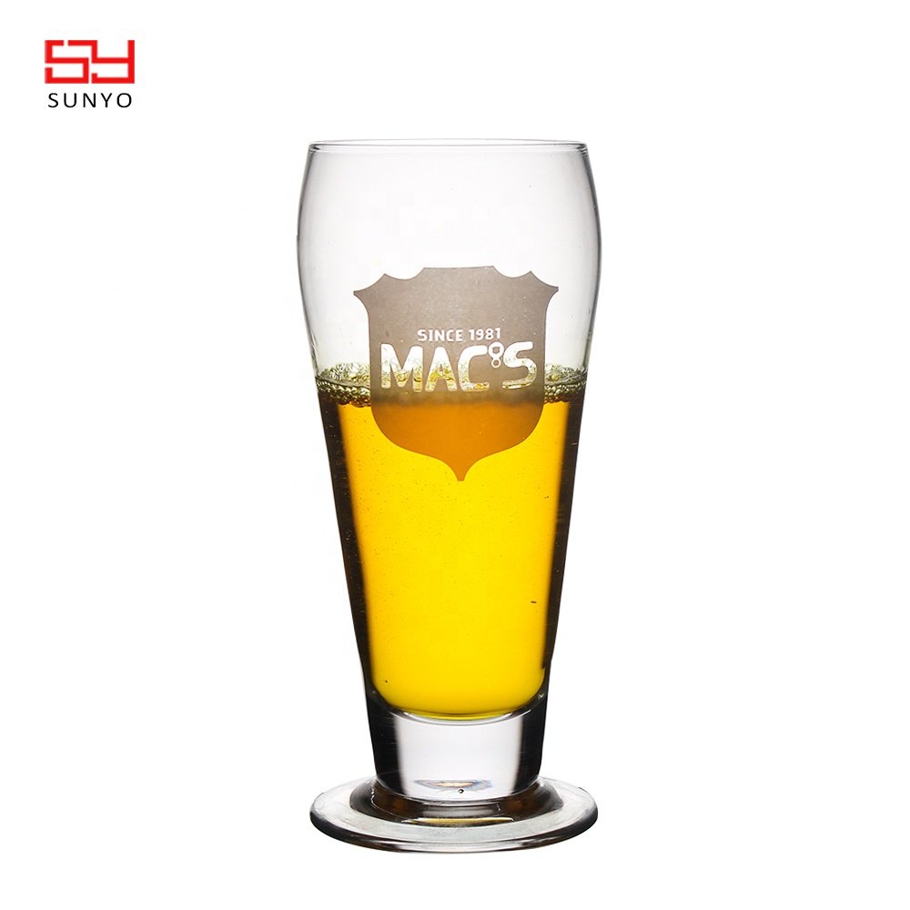 Pub Drink Mugs-Pilsner Beer Glasses and Stein Water Cups for Bar & Alcohol Beverages Serving