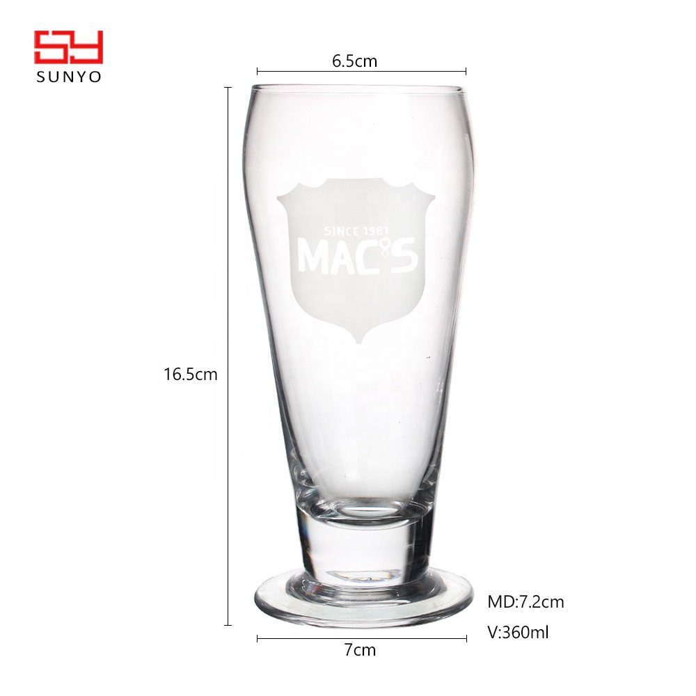 Pub Drink Mugs-Pilsner Beer Glasses and Stein Water Cups for Bar & Alcohol Beverages Serving