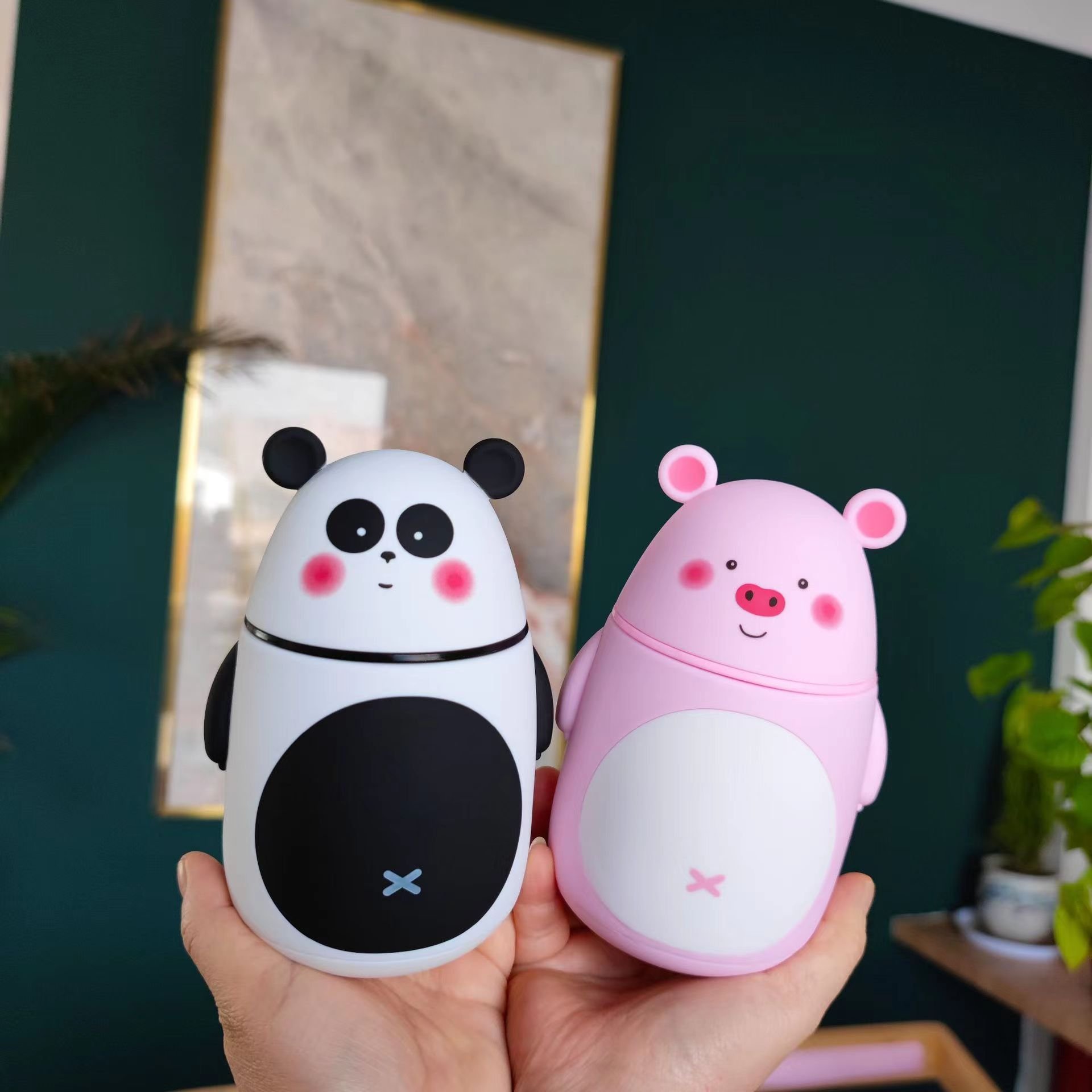 Hot sale cute animal 300ml Stainless Steel water bottle termos Portable Vacuum Flask Insulated Tumbler with Rope thermos Bottle