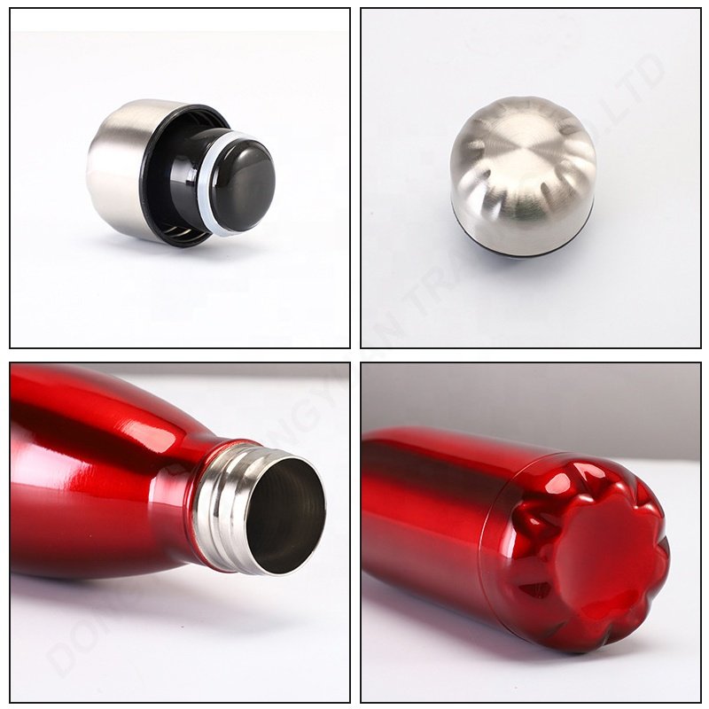 TY 350ml500ml750ml1000ml customized logo Cola Shape Water Bottle Custom Capacity Sports Thermos Stainless Steel Vacuum bottle