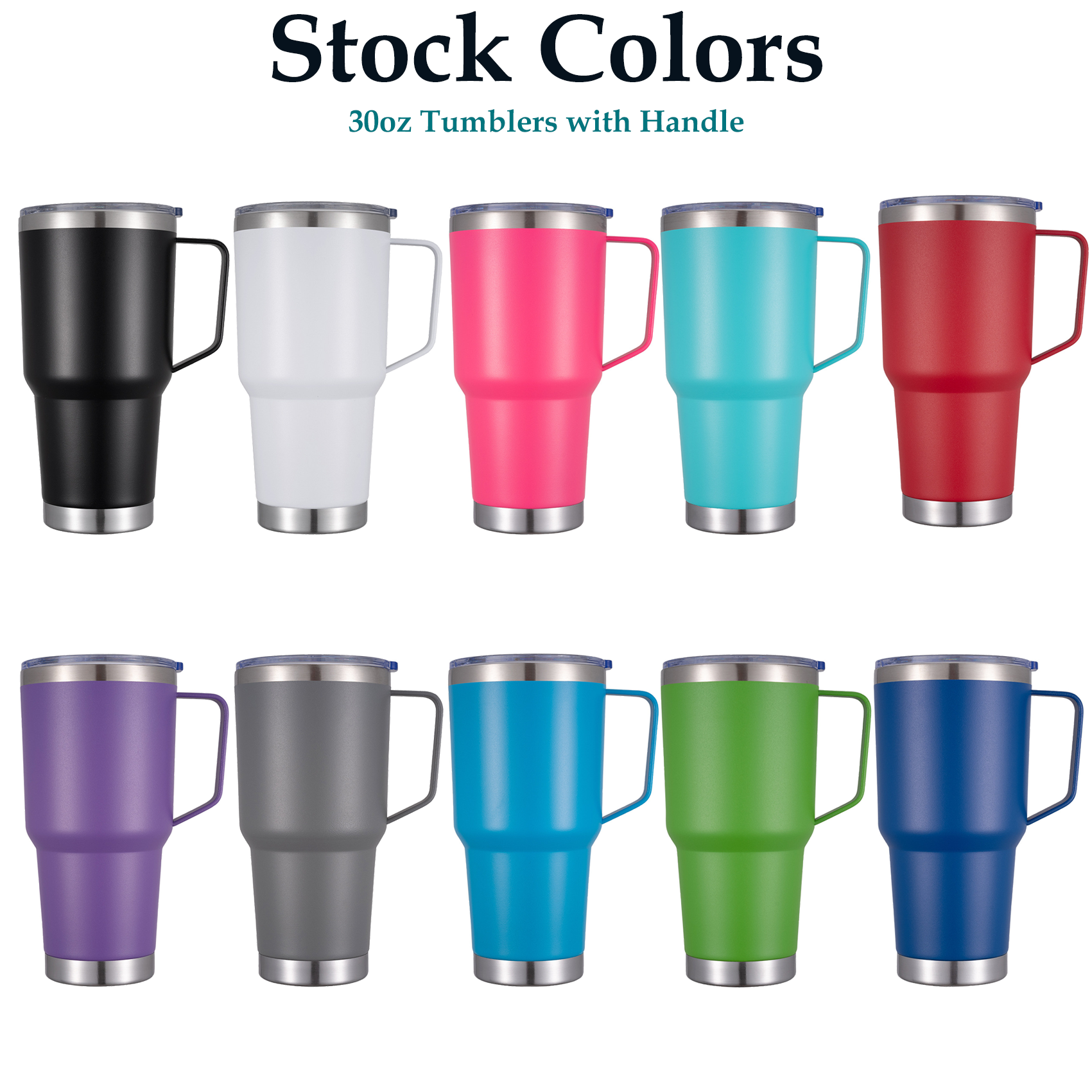 Wholesale Bulk 30oz double wall Travel Outdoor Mug Stainless Steel Vacuum Insulated Tumbler With Handle