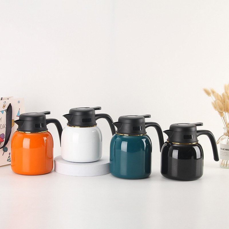 800ml 1000ml stainless steel tea kettle custom logo vacuum flask thermoses double wall water bottle insulation pot