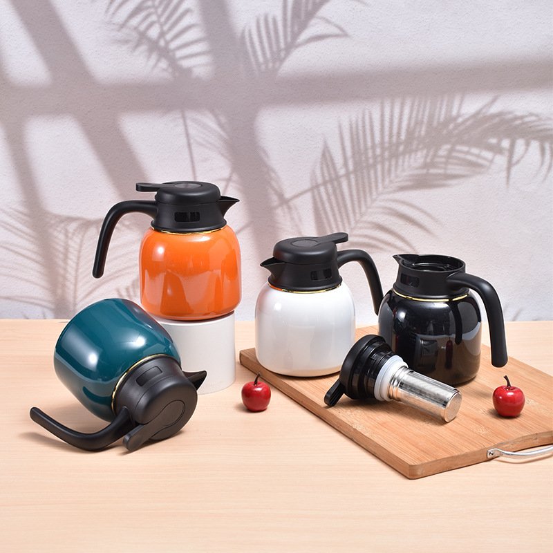 800ml 1000ml stainless steel tea kettle custom logo vacuum flask thermoses double wall water bottle insulation pot