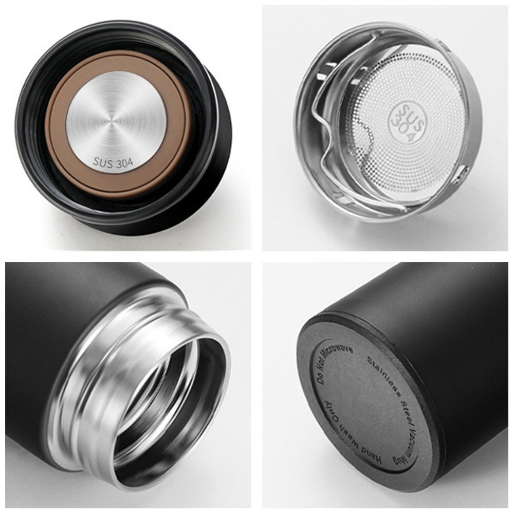 Custom 500ml tea canteen thermo smart digital intelligent led temperature vacuum flask water bottle