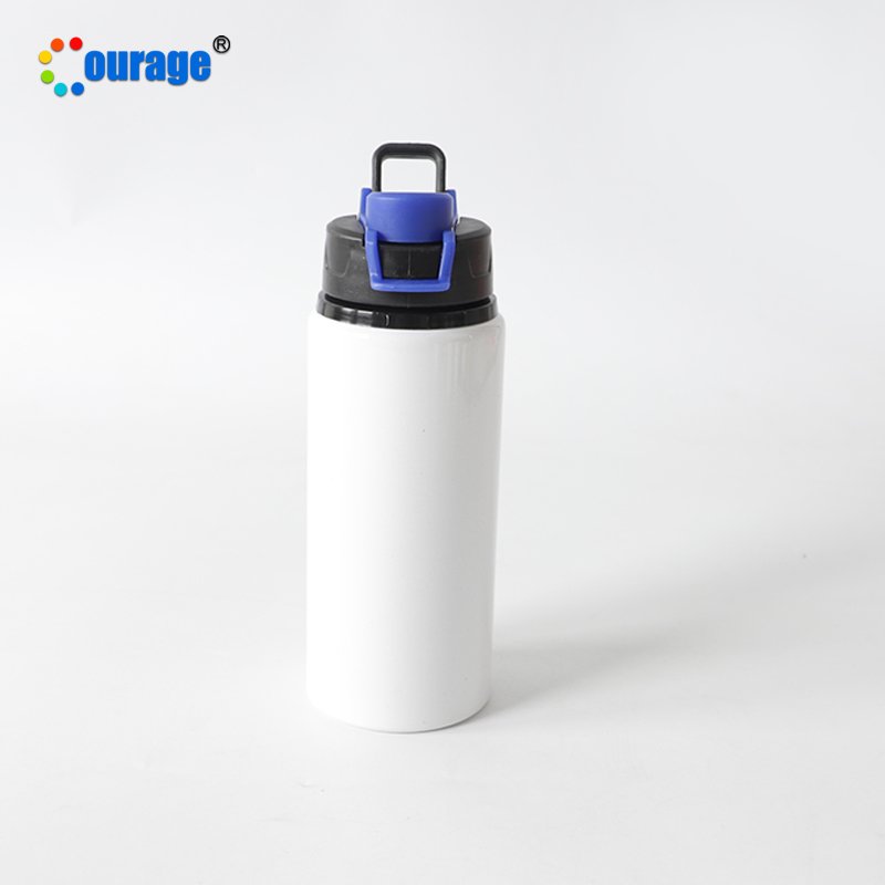 600ML outdoor portable sport aluminum water bottle sublimation for custom