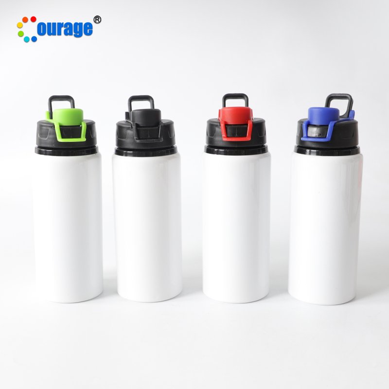 600ML outdoor portable sport aluminum water bottle sublimation for custom