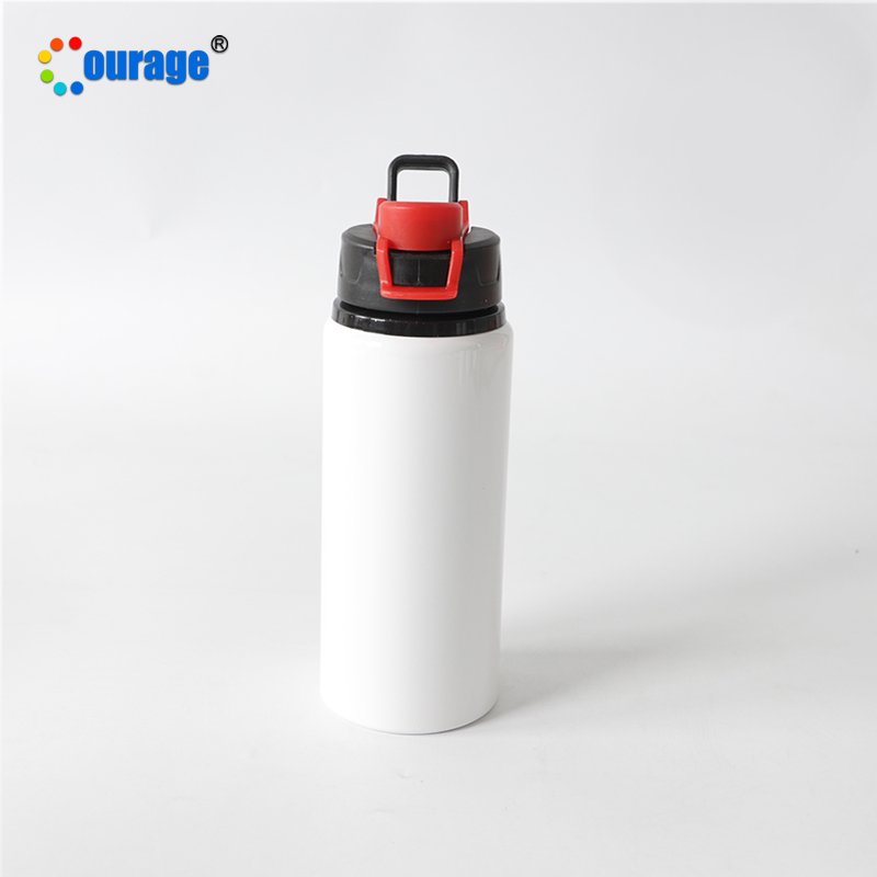 600ML outdoor portable sport aluminum water bottle sublimation for custom